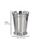 Stainless Steel Bathroom Tumbler Cup | Decorative Rinse Cup,Drinking Glass,Toothbrush & Makeup Brush Holder for Vanity Countertops,Sink & Desk | Chrome